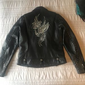 Harley Davidson Leather Riding Jacket - image 1